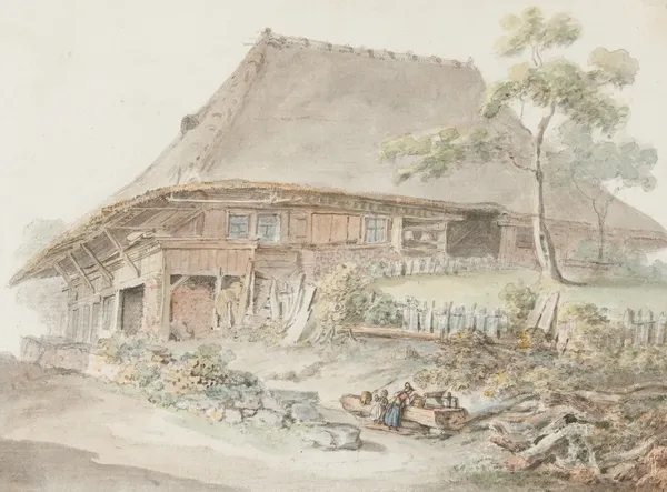 Bauernhaus im Berner Mittelland – nr 1 av Johann Ludwig Aberli