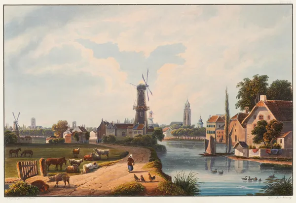 Vue de la ville d’Utrecht av Johann Ludwig Bleuler