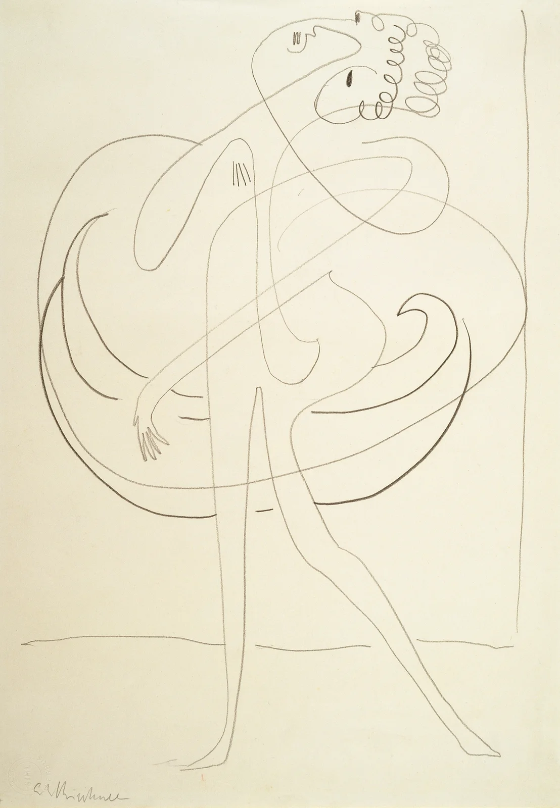A Dancer av Ernst Ludwig Kirchner