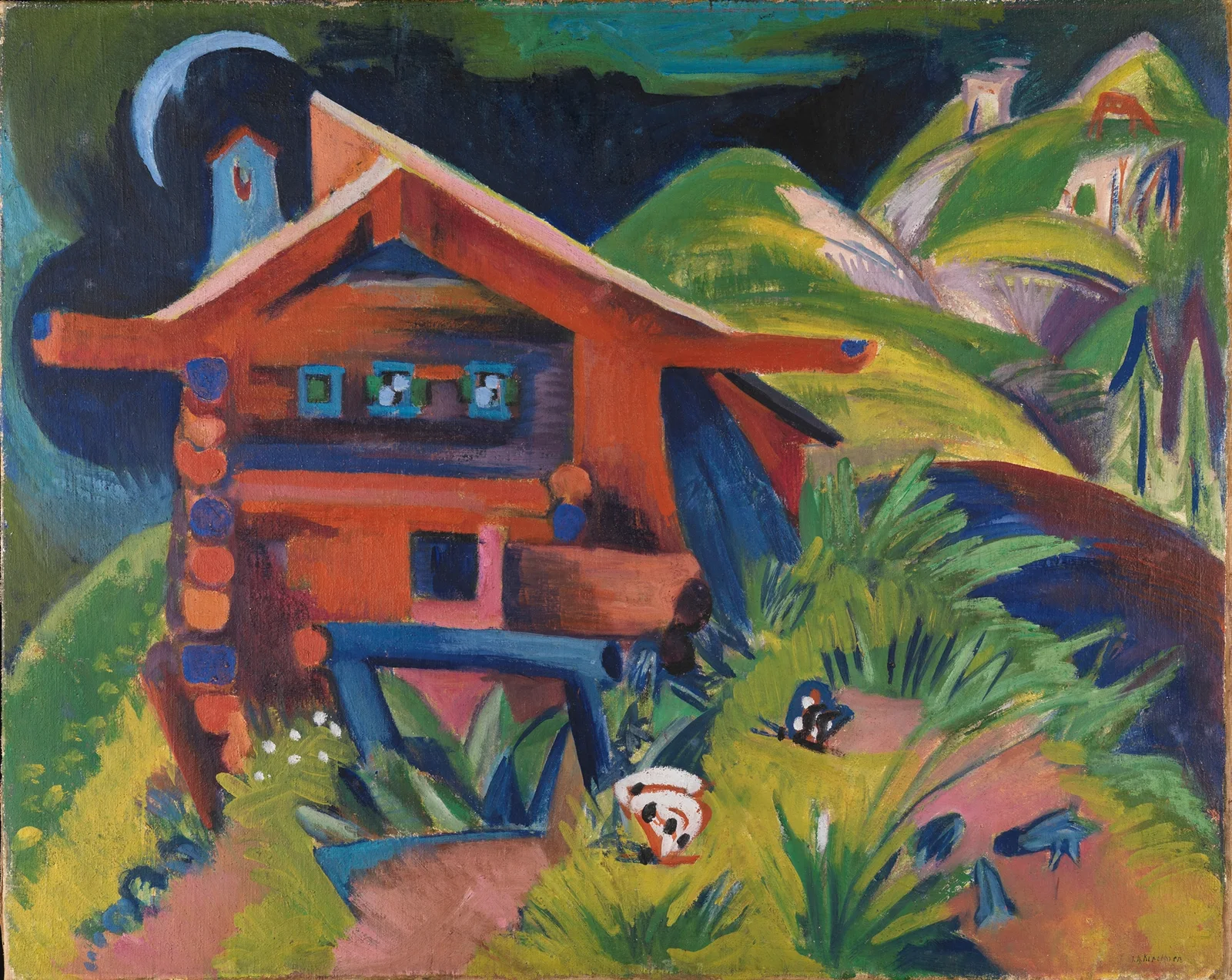 Alphütte av Ernst Ludwig Kirchner