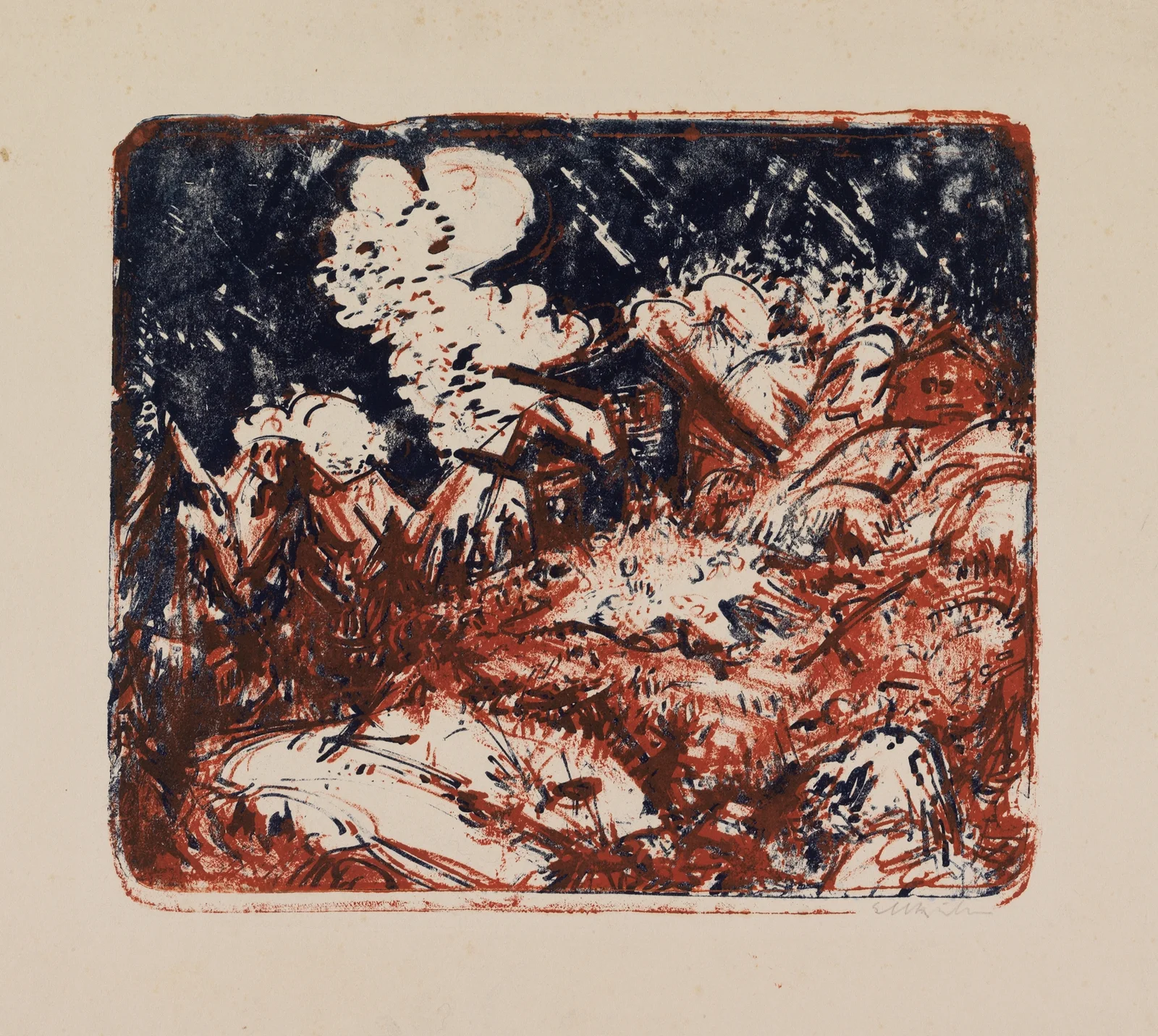 Alphütten av Ernst Ludwig Kirchner