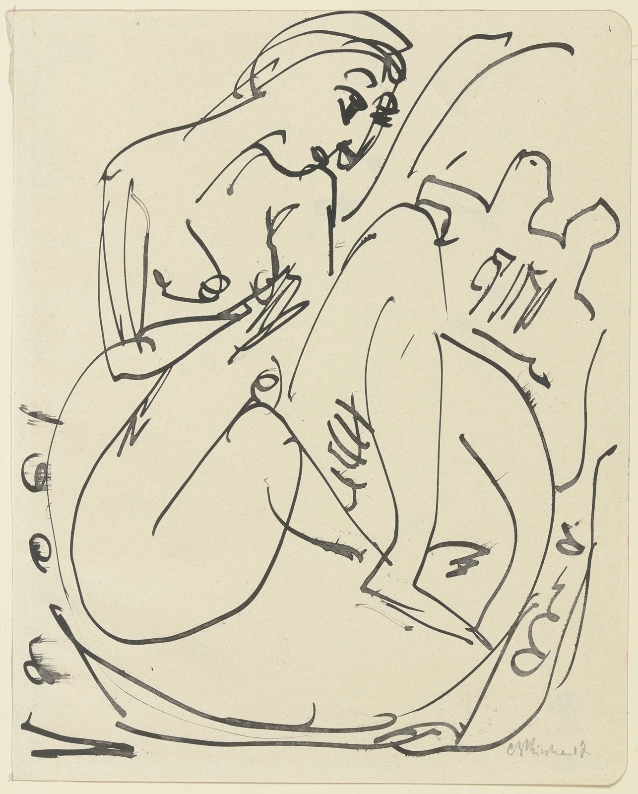 Badende im Tub av Ernst Ludwig Kirchner