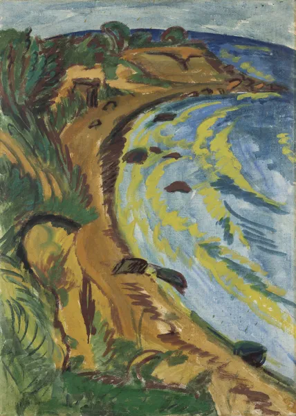 Bay on the Coast of Fehmarn av Ernst Ludwig Kirchner