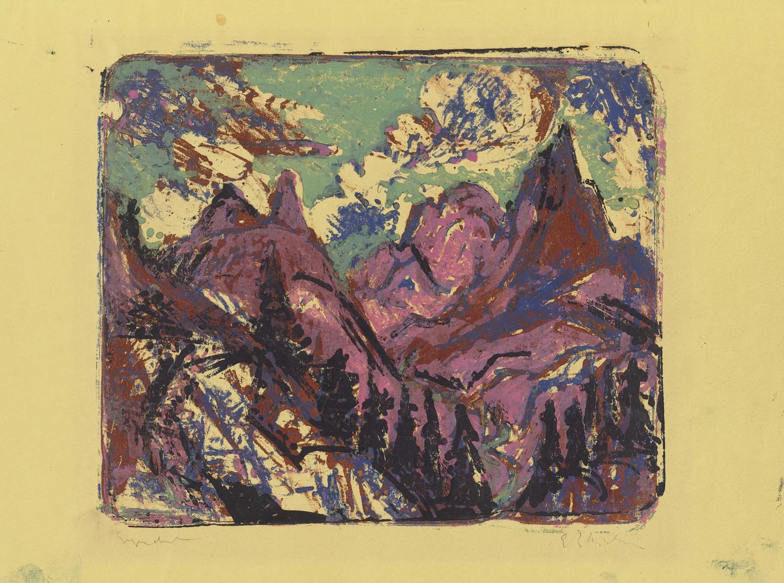 Berge av Ernst Ludwig Kirchner
