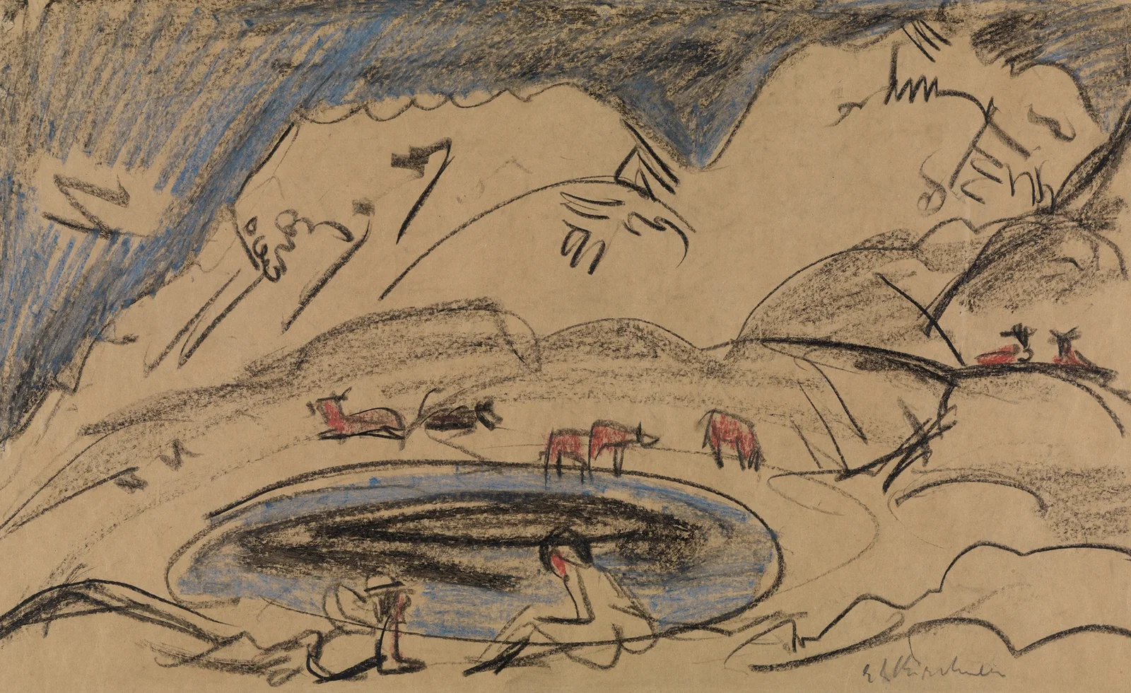 Bergsee av Ernst Ludwig Kirchner