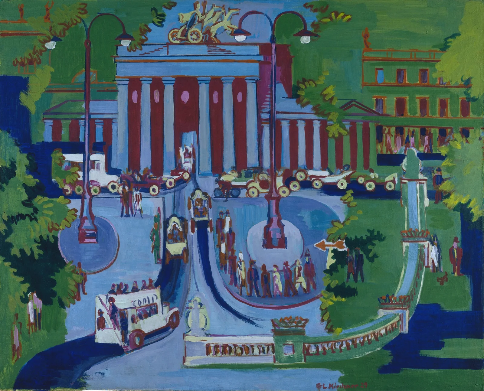 Brandenburg Gate av Ernst Ludwig Kirchner