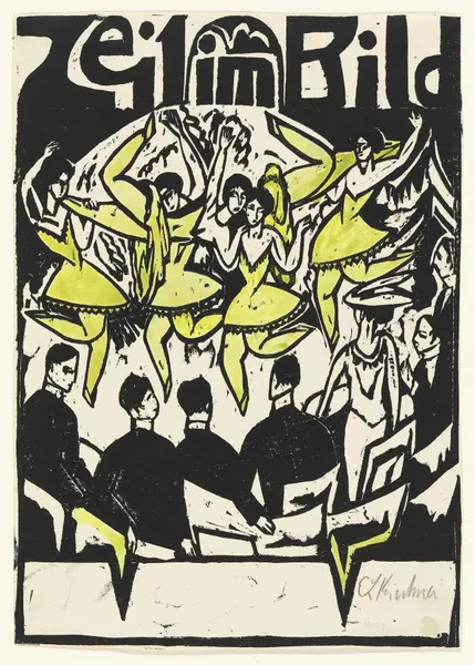 Dancers at the ice palace av Ernst Ludwig Kirchner