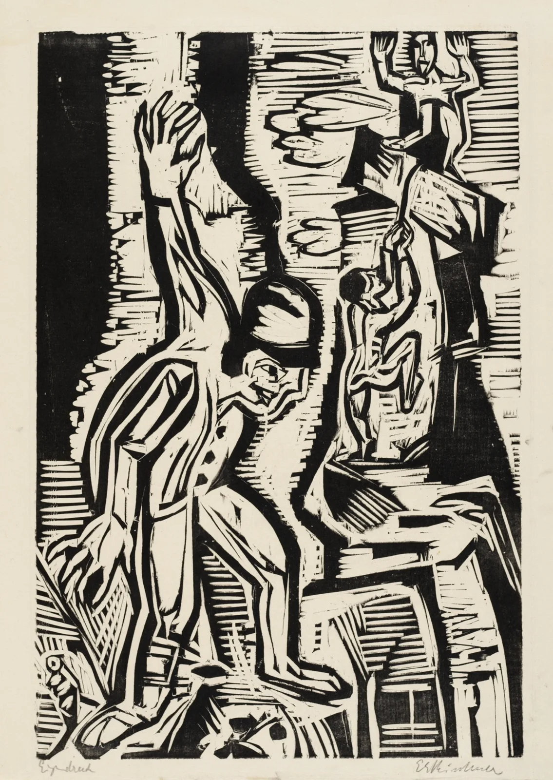 Die Bergsteiger av Ernst Ludwig Kirchner