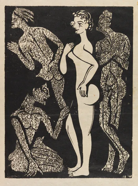 Die Frau und die Männer av Ernst Ludwig Kirchner