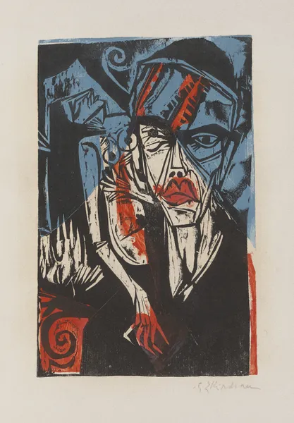 Fights (Torments of Love) av Ernst Ludwig Kirchner