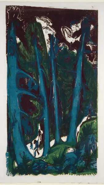 Fir Trees av Ernst Ludwig Kirchner