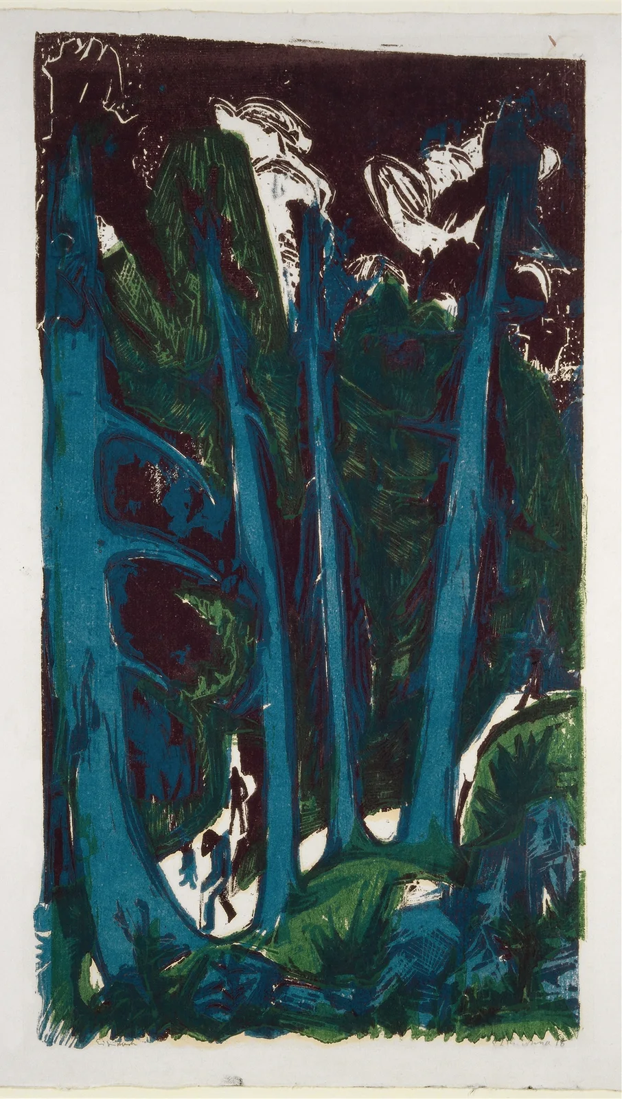 Fir Trees av Ernst Ludwig Kirchner