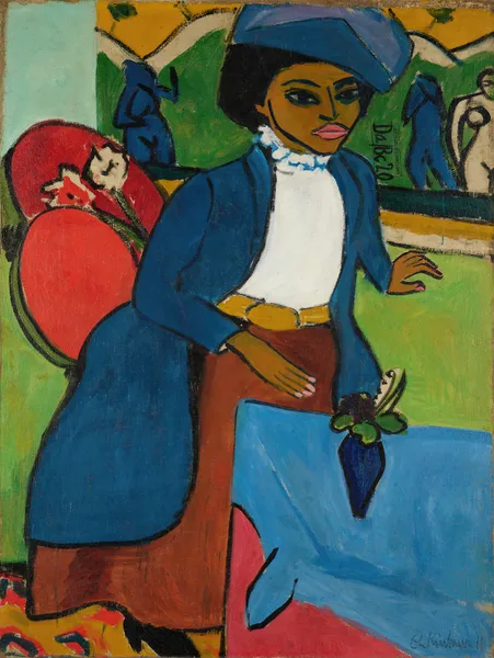 Frauenbildnis (Portrait of a Woman) av Ernst Ludwig Kirchner