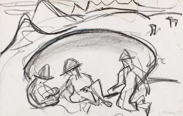 Knaben am See av Ernst Ludwig Kirchner