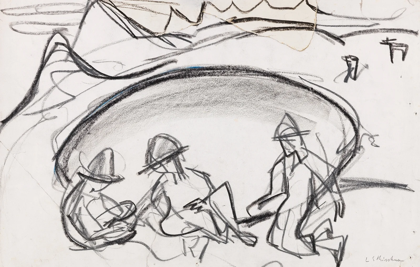 Knaben am See av Ernst Ludwig Kirchner