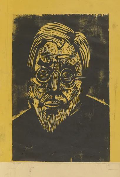 Kopf Jakob Bosshart av Ernst Ludwig Kirchner