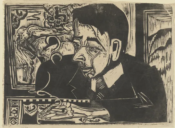 Kopf Merz av Ernst Ludwig Kirchner