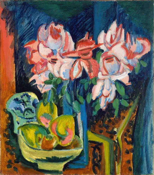 Pink Roses av Ernst Ludwig Kirchner