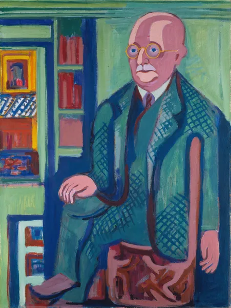 Portrait of Dr. Carl Hagemann av Ernst Ludwig Kirchner