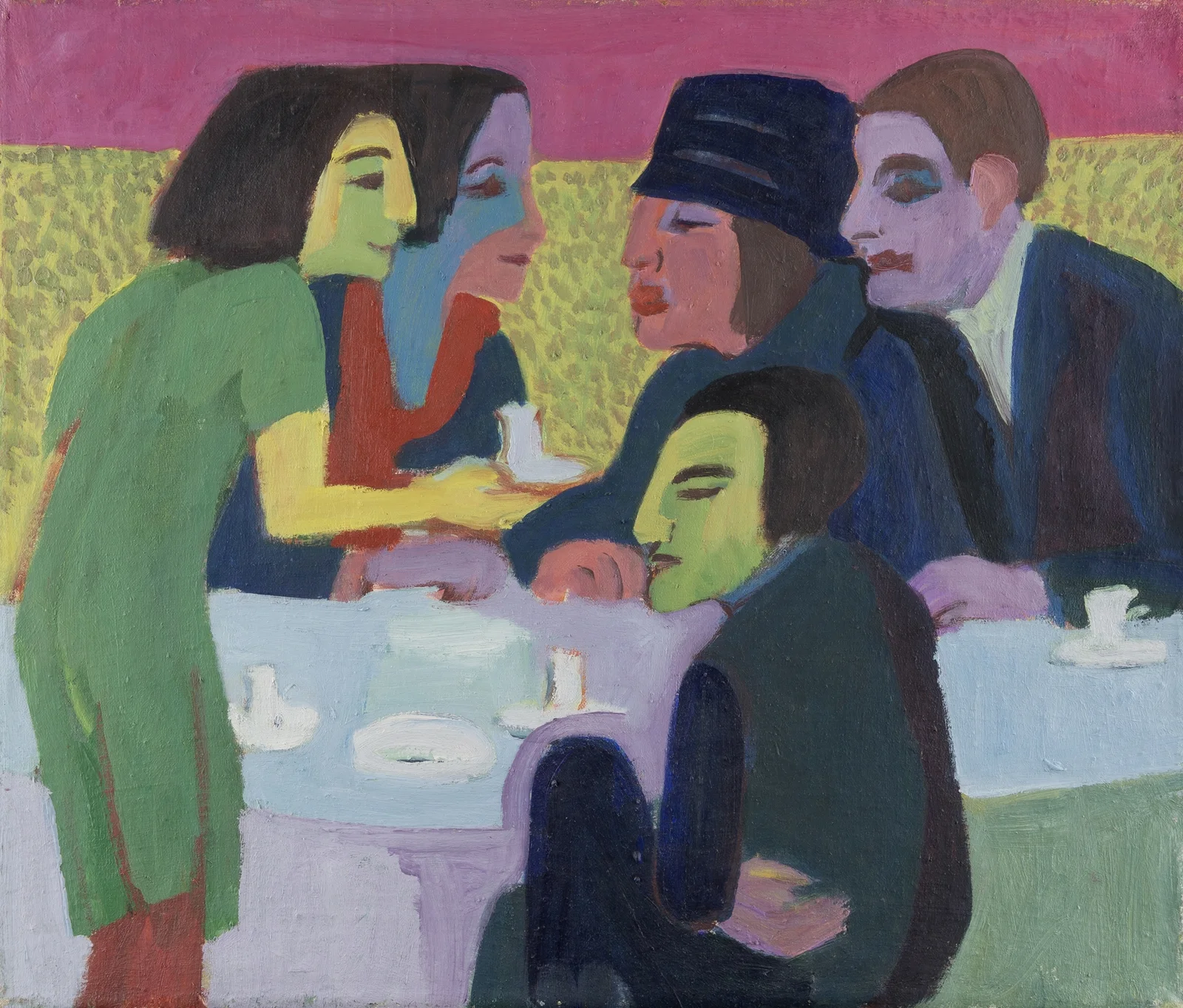 Scene at a Café av Ernst Ludwig Kirchner
