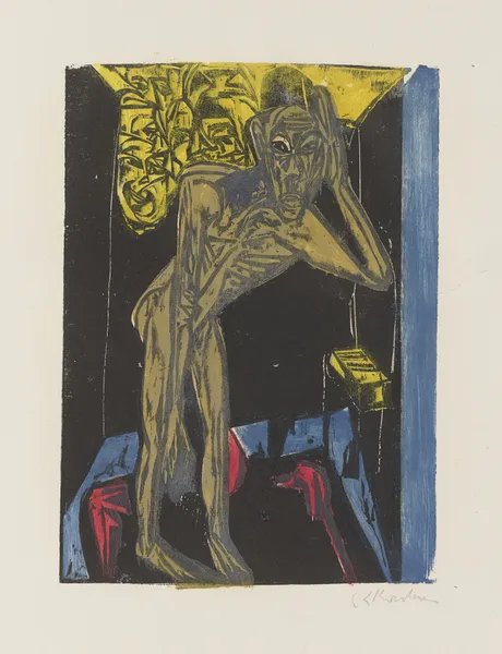 Schlemihl in the Solitude of His Room av Ernst Ludwig Kirchner