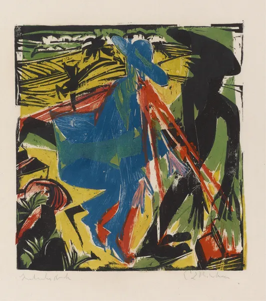 Schlemihls Begegnung mit dem Schatten av Ernst Ludwig Kirchner