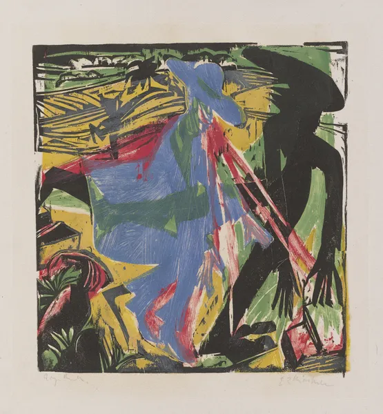 Schlemihl’s Encounter with the Shadow av Ernst Ludwig Kirchner