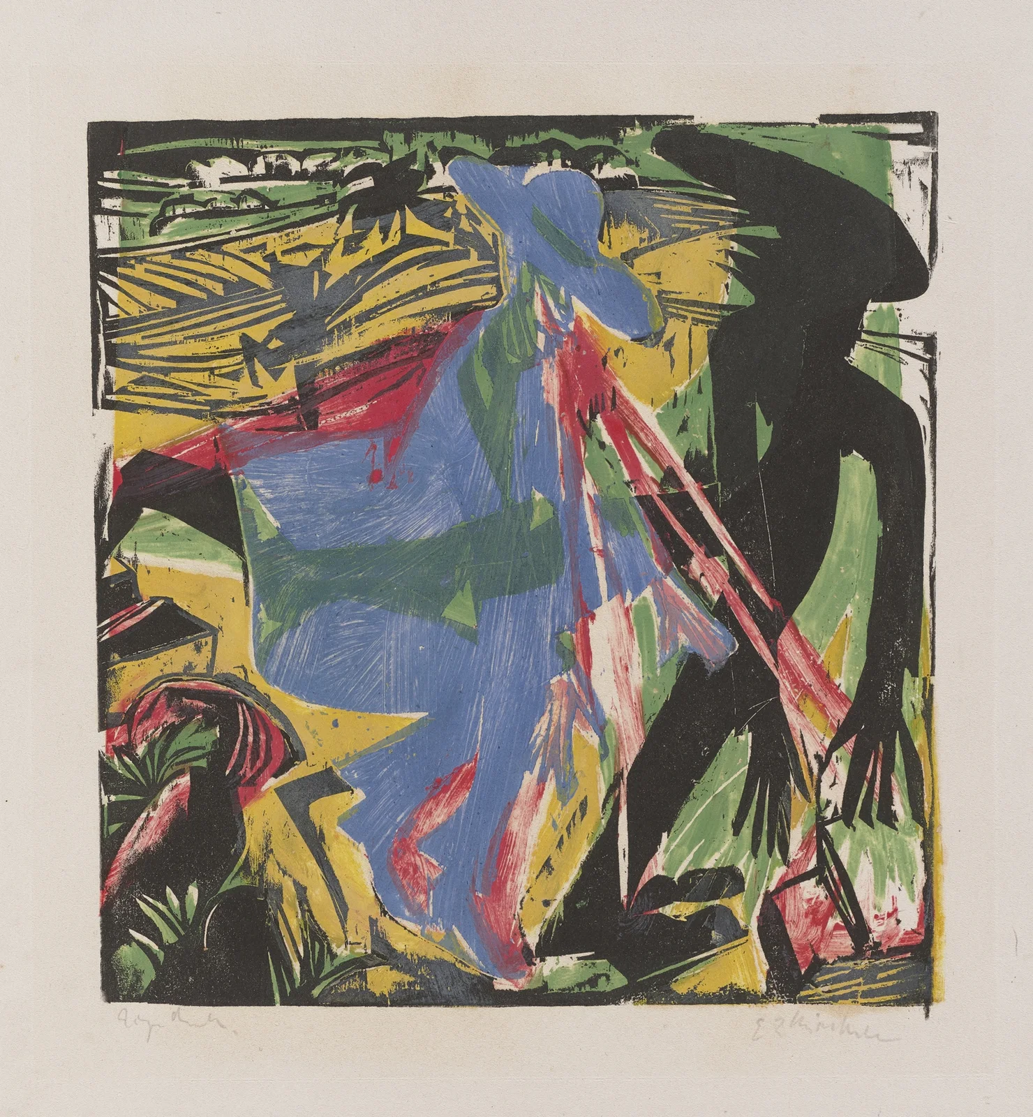 Schlemihl’s Encounter with the Shadow av Ernst Ludwig Kirchner