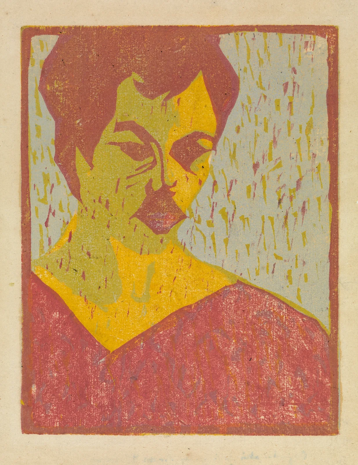 Selbstporträt av Ernst Ludwig Kirchner