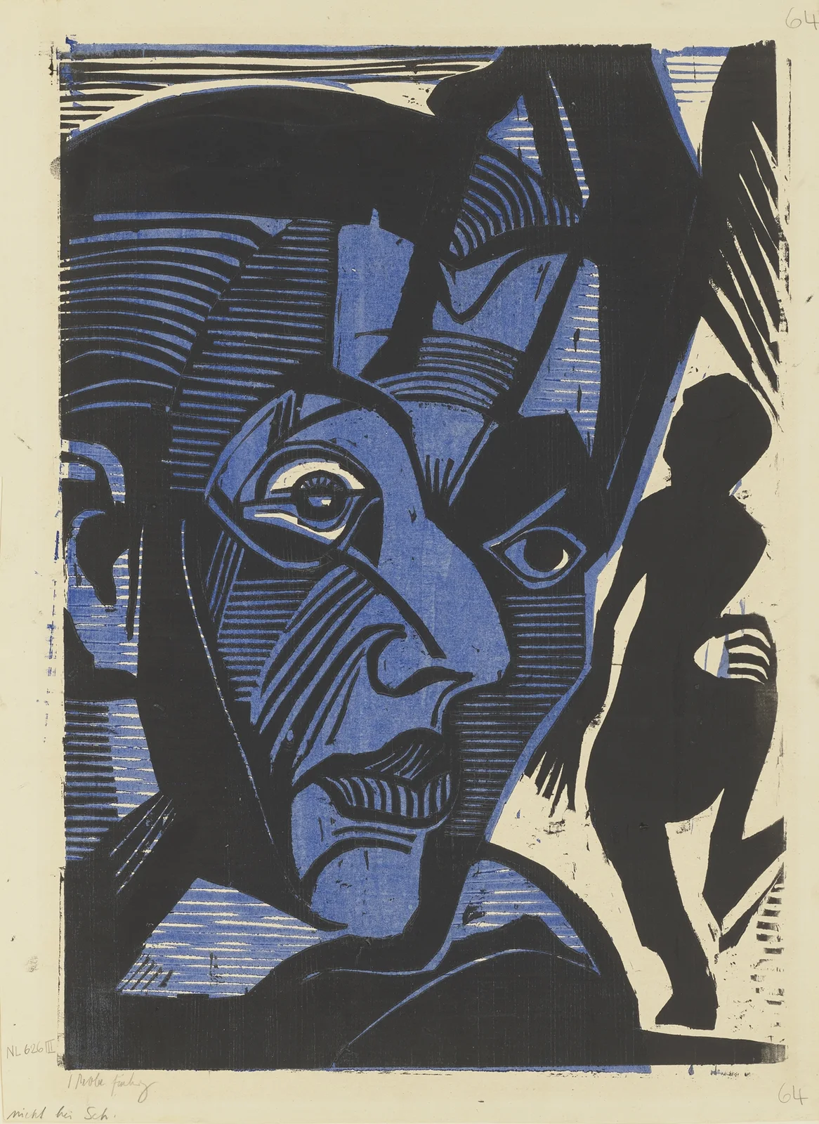 Self-Portrait (Melancholy of the Mountains), 1929 av Ernst Ludwig Kirchner