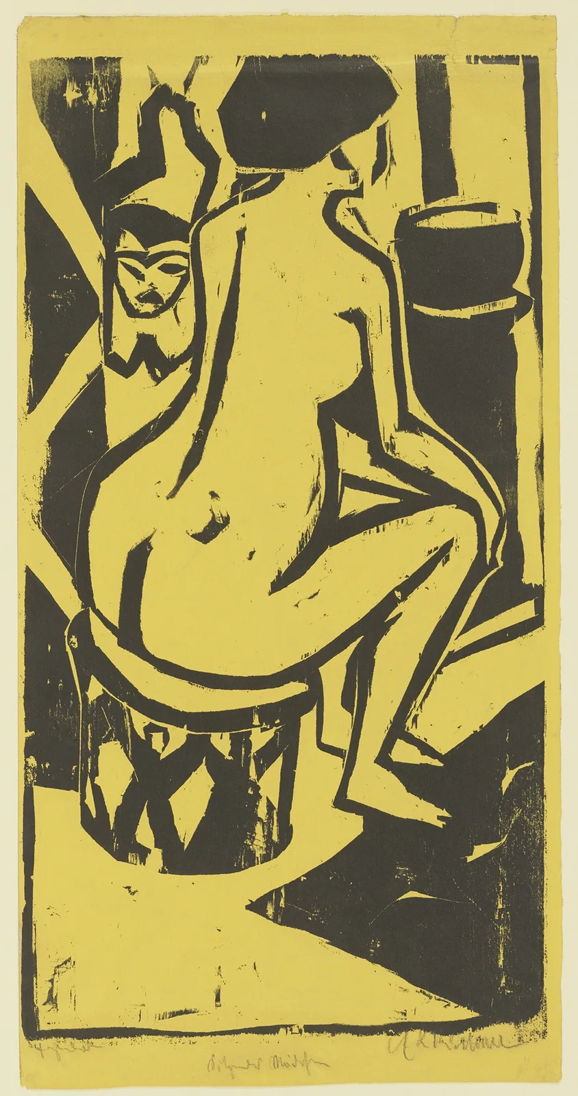 Sitzendes Mädchen av Ernst Ludwig Kirchner