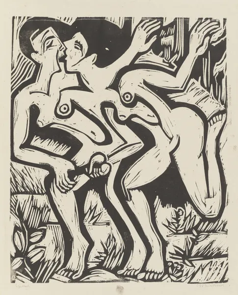 Stafettenläuferinnen av Ernst Ludwig Kirchner