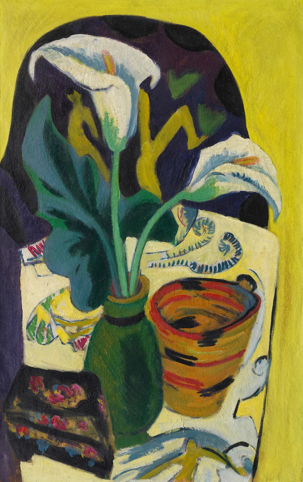 Stilleben mit Kalla av Ernst Ludwig Kirchner