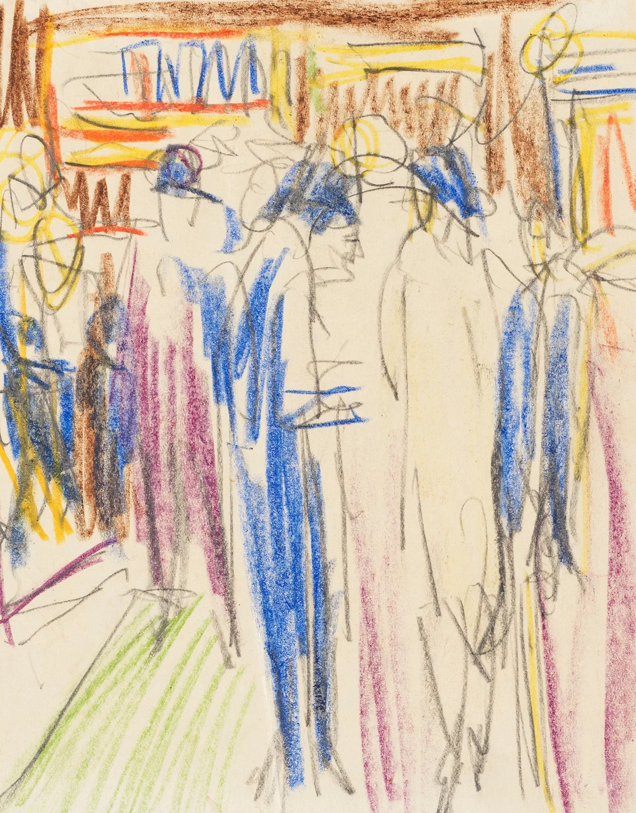 Straßenszene (Berlin) av Ernst Ludwig Kirchner