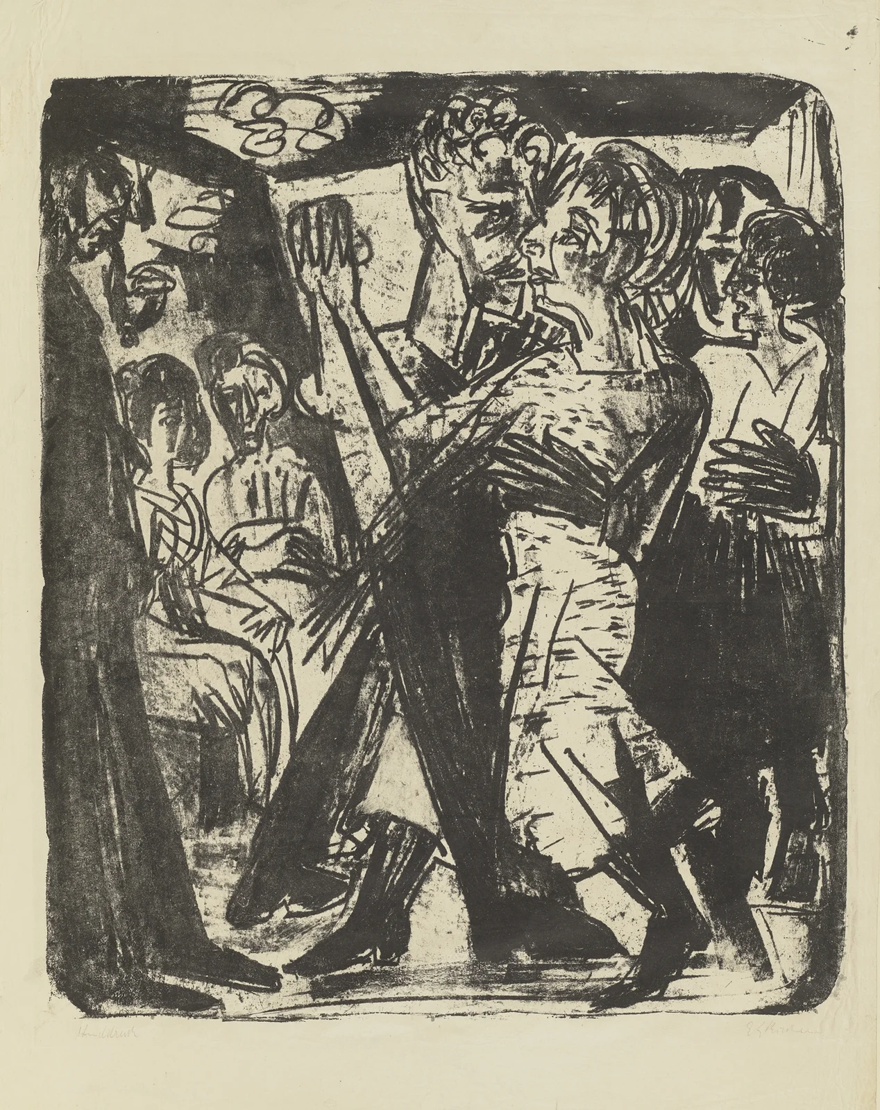 Tanzendes Paar av Ernst Ludwig Kirchner