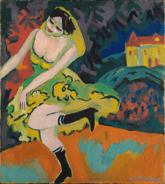 Varietétänzerin av Ernst Ludwig Kirchner