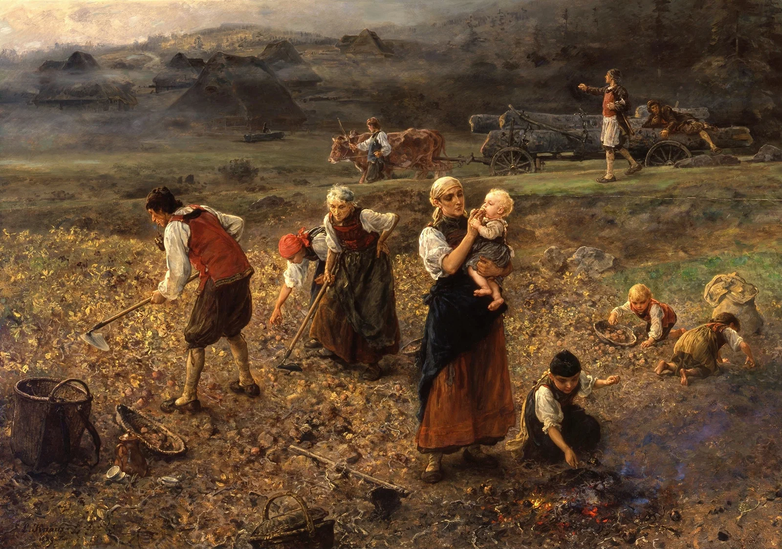Potato harvest av Ludwig Knaus