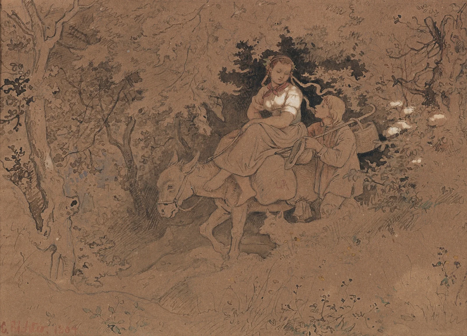 Im Walde av Adrian Ludwig Richter