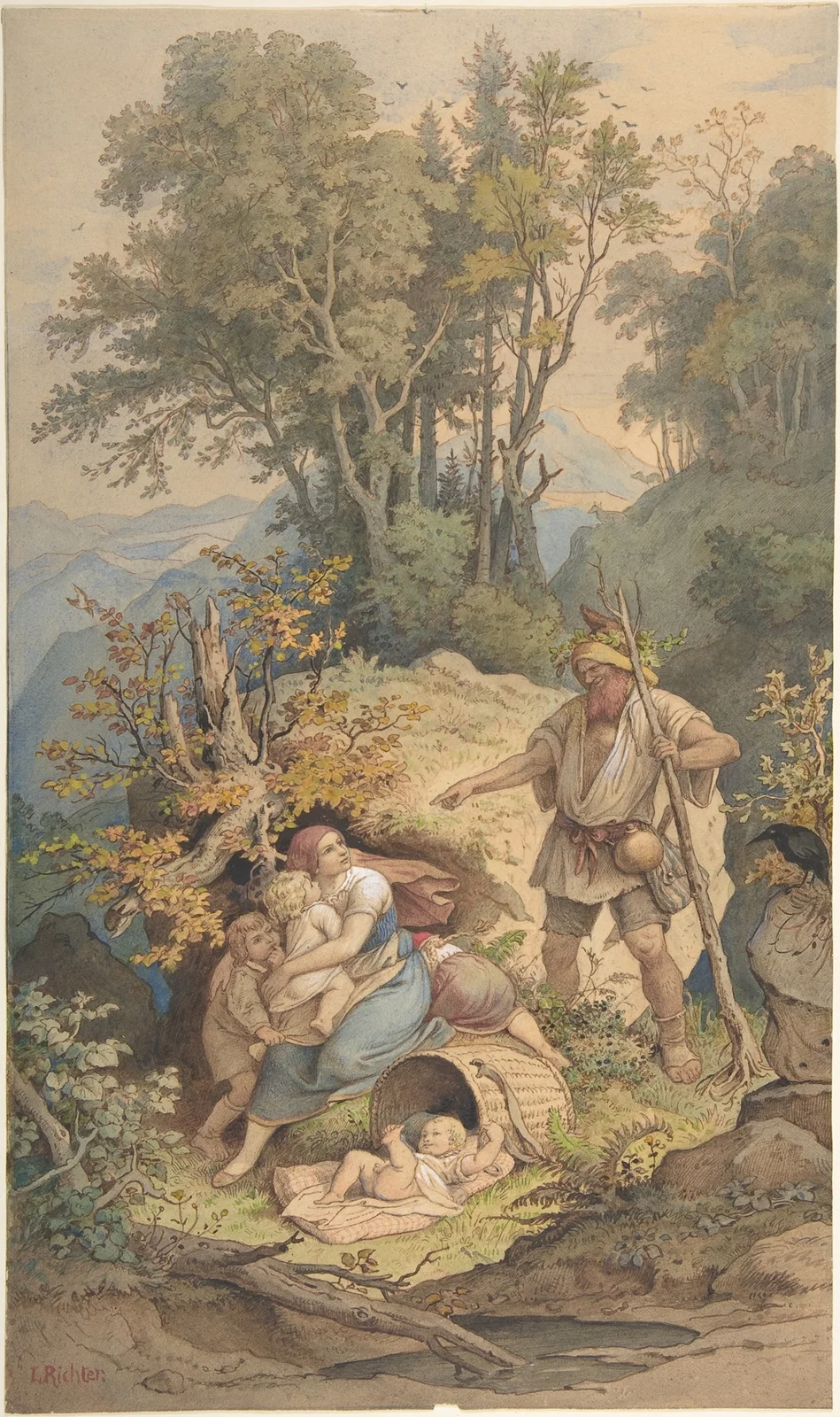 Rübezahl, 1820 av Adrian Ludwig Richter