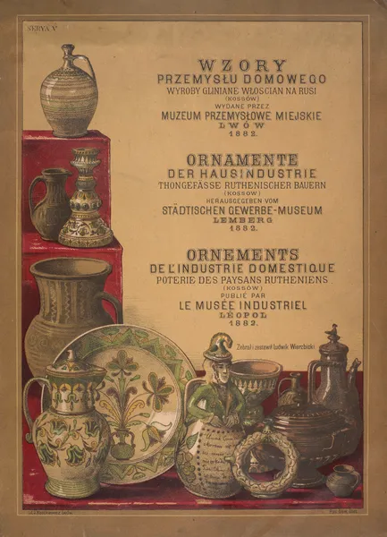 Les ornements de l’industrie domestique – Poterie des paysans Rutheniens Pl.01 av Ludwik Wierzbicki