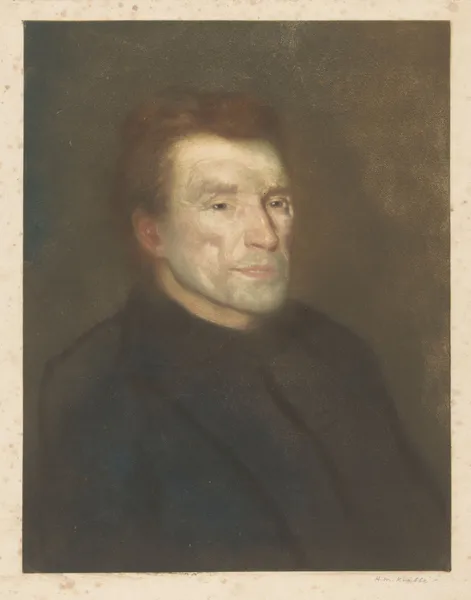 Portrait of an unknown man av Hendrik Maarten Krabbé