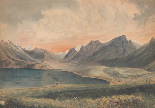 Chief Mountain Lake Rocky Mountains Lat. 49 av James Madison Alden