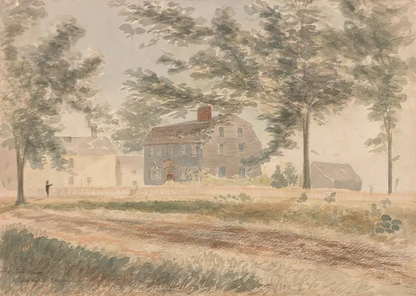 The ‘Tate House’; Strandwater Village near Portland Maine. Thurs. Aug. 10, 1876, 11 a.m. (very warm) av James Madison Alden