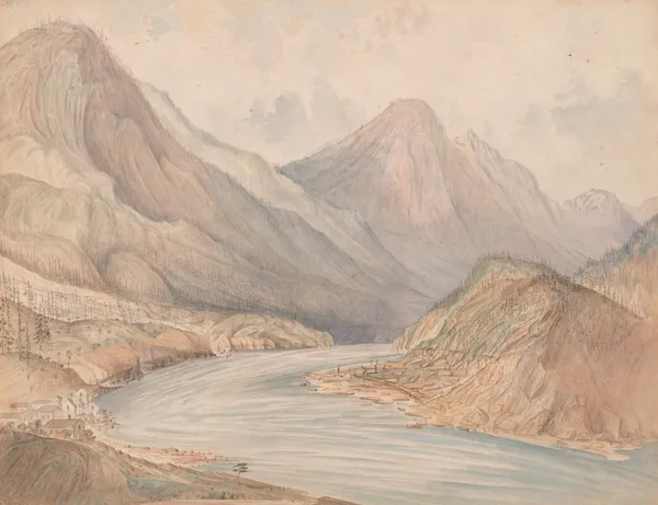 Tuolumne R. Cala. (view at Jacksonville.) av James Madison Alden
