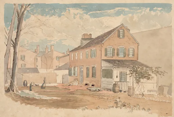 Washington, D.C. square, north side F Street near 15th Street, view from southwest, December 17, 1874, 12 to 3 pm av James Madison Alden