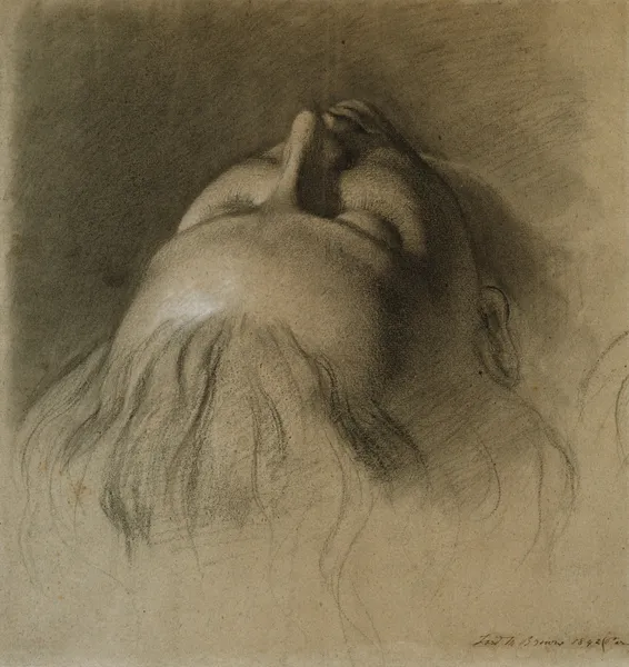 Parisina’s Sleep – Study for Head of Parisina av Ford Madox Brown