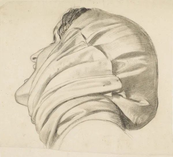 The Spirit of Justice – Study for the Head of the Widow av Ford Madox Brown