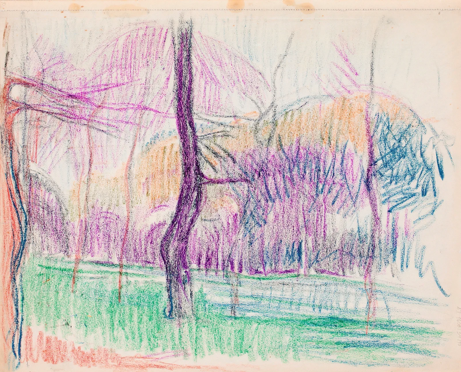 Maisema, puita, 1910 – nr 2 av Magnus Enckell
