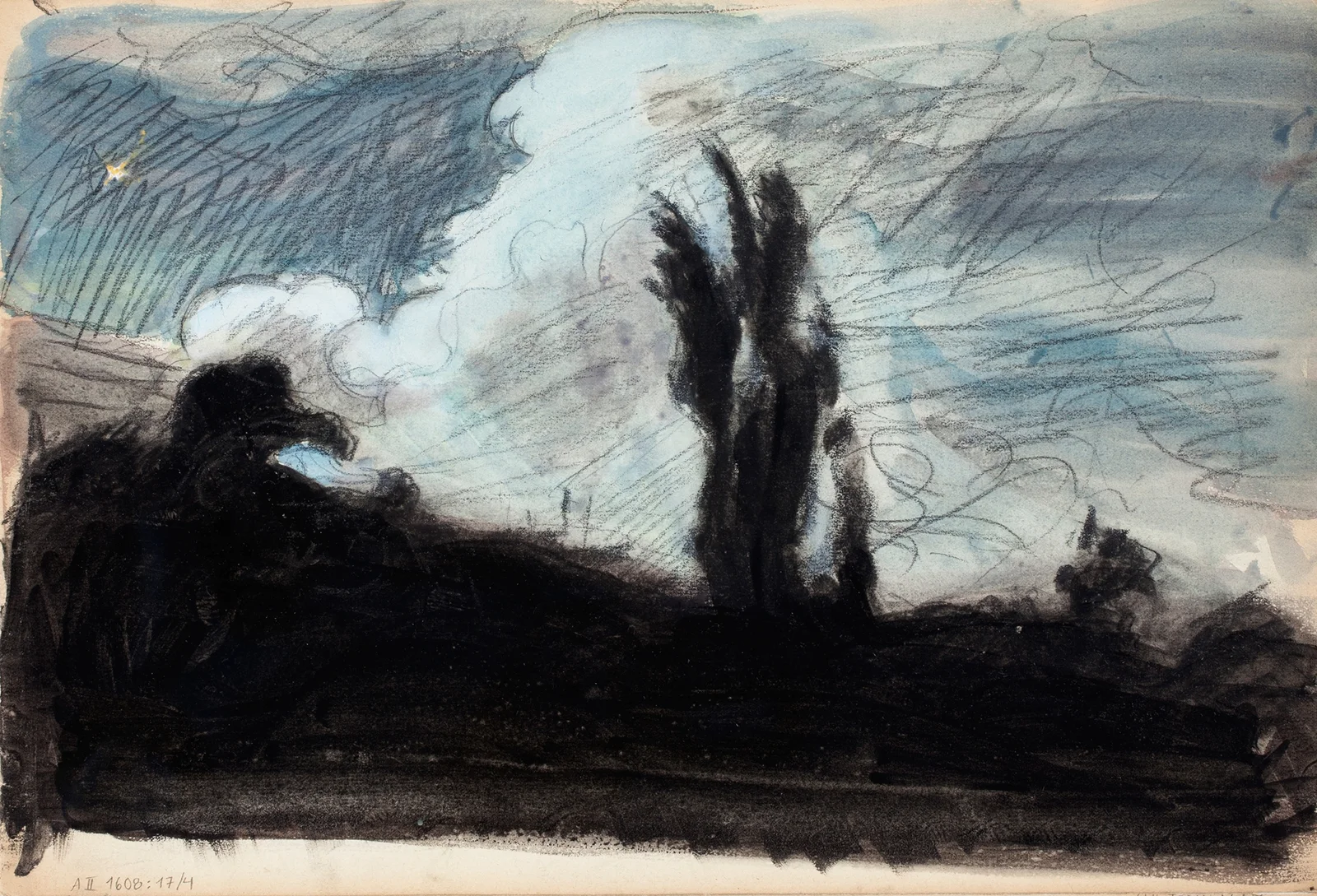 Öinen maisema av Magnus Enckell