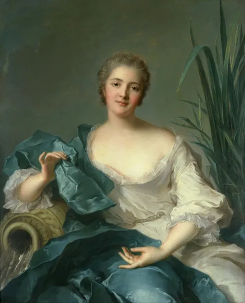 Portrait of Madame Marie-Henriette Berthelot de Pléneuf av Jean-Marc Nattier
